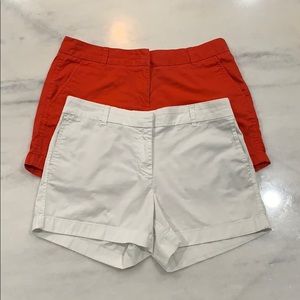 J. Crew bundle of two shorts (red and white)